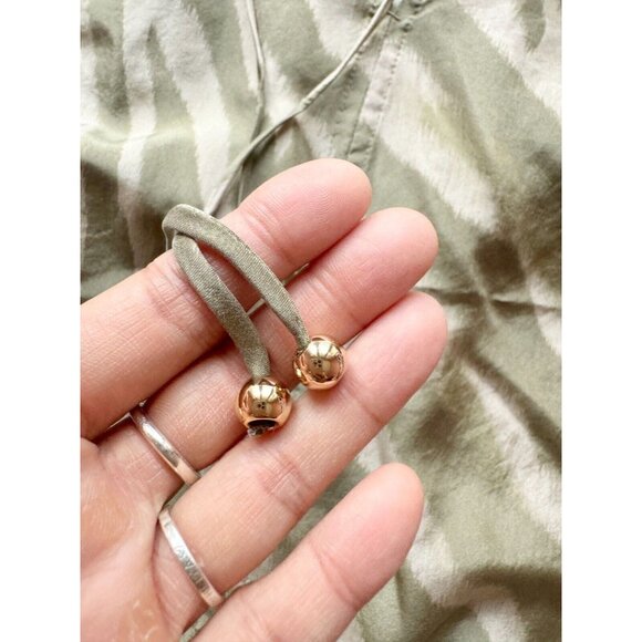 BANANA REPUBLIC Reverie Green Zebra 100% Silk Blouson Flowy Tent Dress, Size M - Picture 11 of 14